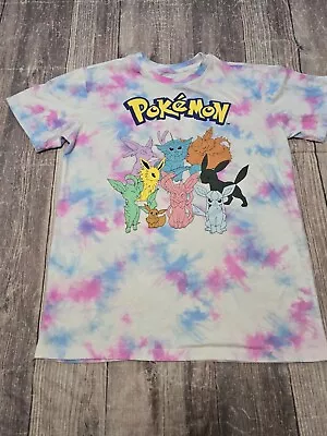 Buy Pokemon Eeveelutions Tie-Dye T-Shirt Women’s Sz Small  • 11.90£