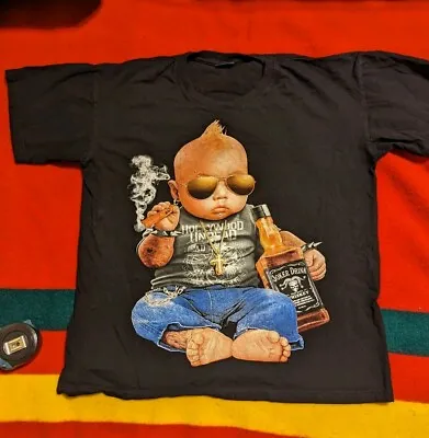 Buy Hollywood Undead Band Black T-Shirt M Metal LA Emo Punk Hip Hop Drunk Baby • 37.17£