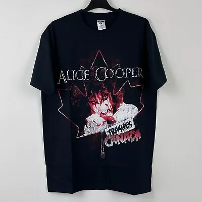 Buy Alice Cooper Trashes Canada Tour Rare Band T-Shirt L • 10£