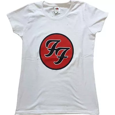 Buy Foo Fighters FF Logo Short Sleeve Tee White New • 15.62£