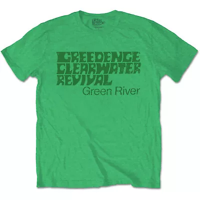 Buy Creedence Clearwater Revival Green River Green T-Shirt NEW OFFICIAL • 16.79£