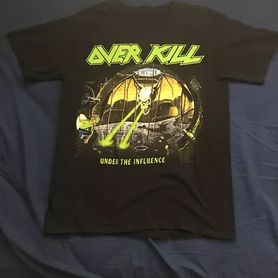 Buy New Popular Overkill Under The Influence Black Unisex T-Shirt  All Size BD036 • 21.28£