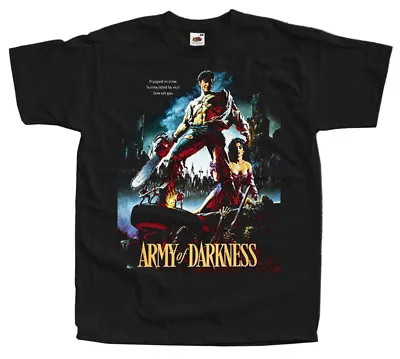 Buy Army Of Darkness V1 Bruce Campbell 1992 Black T SHIRT 100% Cotton Sizes S-5XL • 20.54£