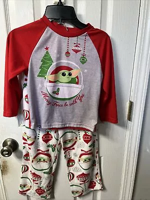 Buy Star Wars Baby Yoda Grogu The Mandalorian Christmas Pajamas Size 6 Girls Or Boys • 9.80£