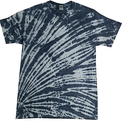 Buy Tie Dye T Shirt Grey Corner Spiral Hand Made In The U.K.  Size S-5XL • 16.75£