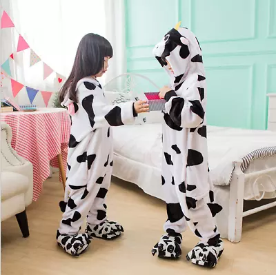 Buy Girls Boys Pyjamas 12Onesie Costume Anime Animal Cosplay Hoodie Soft CattleMJ • 6.62£