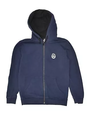 Buy SCORPION BAY Boys Graphic Zip Hoodie Sweater 12-13 Years Large Blue Cotton BB06 • 14.56£