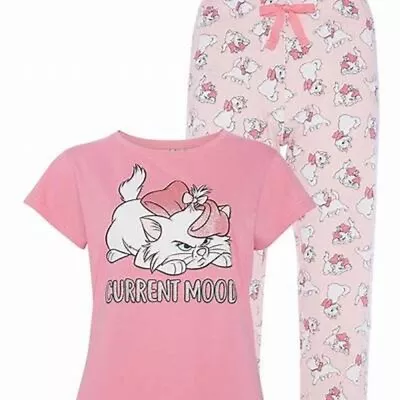 Buy Disney Ladies Pyjamas Girls Cotton Aristocat Marie Pyjama Set Nightwear Pjs • 21.51£