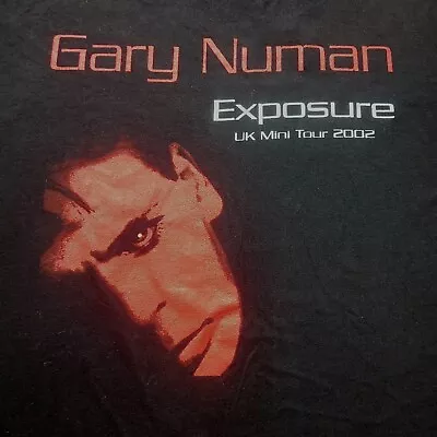 Buy Vintage 2002 Gary Numan Exposure UK Mini Tour * Band T-Shirt Size Large *  • 29.75£