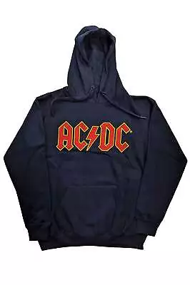 Buy AC/DC Hoodie Band Logo New Official Unisex Navy Blue Pullover XL • 31.95£