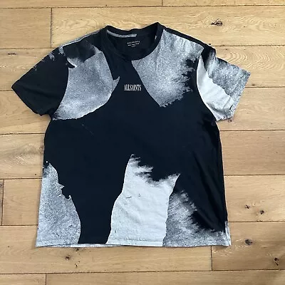 Buy Allsaints Santana T-Shirt Men’s Medium Short Sleeve Crew Logo Regular Fit Print • 24.99£