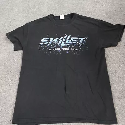 Buy Skillet T-shirt Medium Black Band Tour 2018 Double Sided • 22.90£