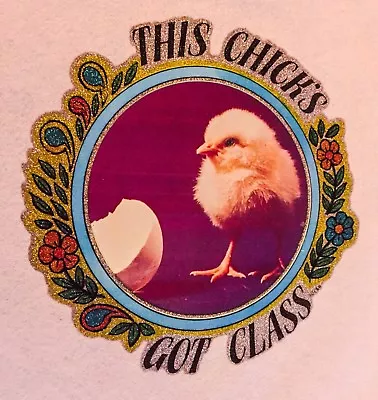 Buy VTG 70s Punk Girl Chick Sexy Cute Chicken Chickadee Rock Funny T-shirt Iron-On • 15.07£