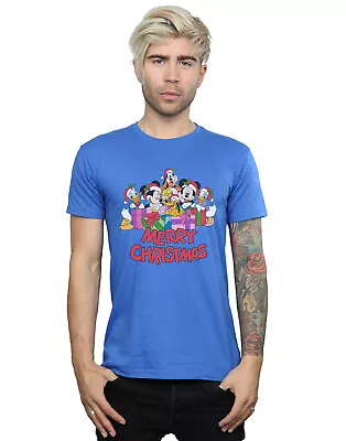 Buy Disney Men's Mickey Mouse And Friends Christmas T-Shirt • 13.99£