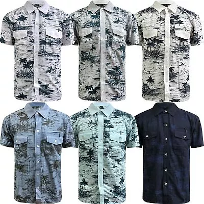 Buy Mens Hawaiian Shirt Summer Holiday Casual Party Leisure Aloha Palm Tree Beach • 8.99£