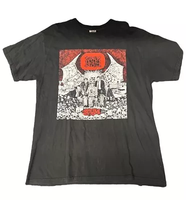 Buy Vintage 90s Napalm Death Scum T Shirt XL Death Metal Band Delta Tour Promo • 116.65£