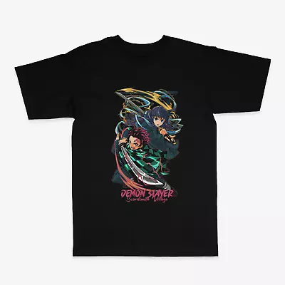 Buy Demon Slayer Kamado Tanjiro And Muichiro Tokito Anime T Shirt Gift Unisex • 11.99£