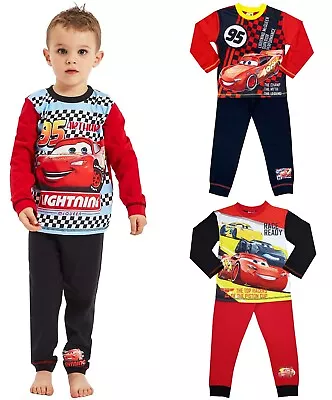 Buy Boys Disney Cars Personalised Pyjamas Lightning McQueen 18 Months - 10 Years • 9.95£