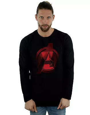 Buy Marvel Men's Black Widow Movie Avengers Logo Long Sleeved T-Shirt • 17.98£