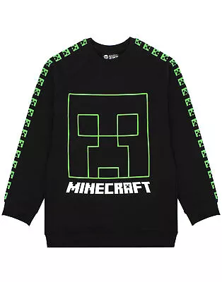 Buy Minecraft Black Creeper Sweatshirt (Boys) • 17.99£