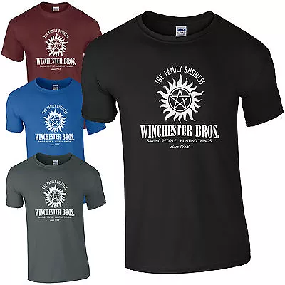 Buy Winchester Bros. T Shirt - Supernatural Brothers Sam Dean Bobby Hunting Mens Top • 11.82£