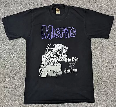 Buy Vintage 90s The Misfits Die Die My Darling T-shirt Medium Black Punk • 50£