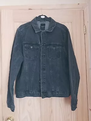 Buy New Look Mens Black Denim Jacket Size XL Fantastic Condition Worn Only Few Times • 5£