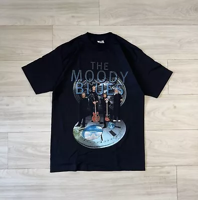 Buy Vintage The Moody Blues 1999 Strange Times Tour Size Medium Black T-Shirt • 18.66£