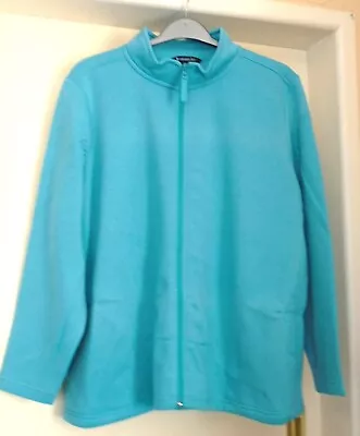 Buy Nwt Ladies Size 24 Light Teal/aqua Zip Front Casual Jacket • 9.95£