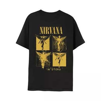 Buy Nirvana Unisex Adult In Utero Grid T-Shirt PH3490 • 20.59£