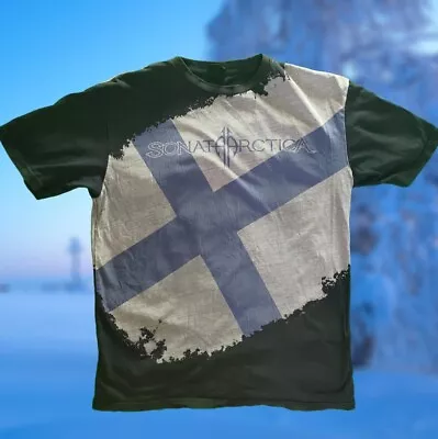 Buy Sonata Arctica T Shirt - BLAST Merch - Large - Vintage Finnish Metal Top • 55£