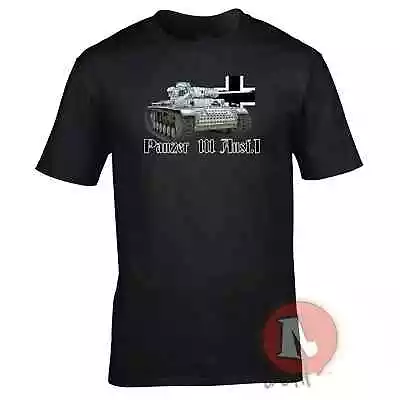 Buy WWII Wehrmacht Panzer III Ausf I Tank Printed T-Shirt 100% Cotton O-Neck Summer • 26.05£