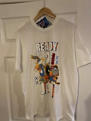 Buy Space Jam Tune Squad T-shirt Bugs Bunny Summer Size Medium Looney Tune NEW • 14£
