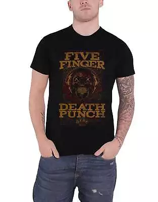 Buy Five Finger Death Punch T Shirt Wanted Band Logo New Official Mens Black XL • 17.95£