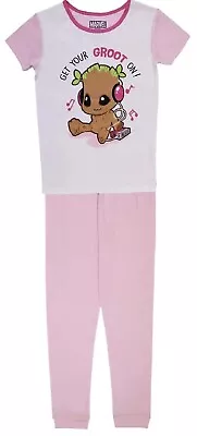 Buy Marvel  Get Your Groot On  -Girls -2 Piece Pajama Set⭐️Size 4T-Soft Fabric-New! • 10.80£