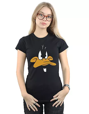 Buy Looney Tunes Women's Daffy Duck Big Face T-Shirt • 13.99£