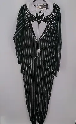 Buy Disney Nightmare Before Christmas Jack Skellington Mens Union Suit Pajamas Large • 32.67£