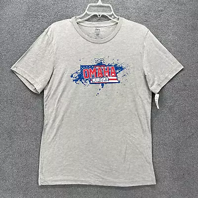 Buy TYR T Shirt Adult Medium Gray Crew Neck Omaha Nebraska Tee USA Short Sleeve • 11.19£
