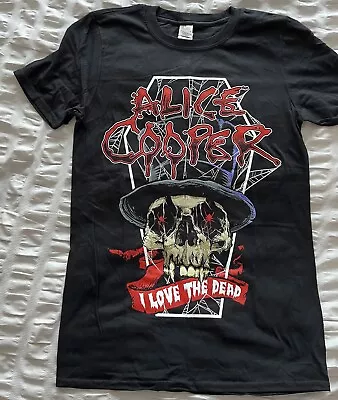 Buy Alice Cooper I Love The Dead Tour T-shirt 2017. SMALL 36  Chest • 10£