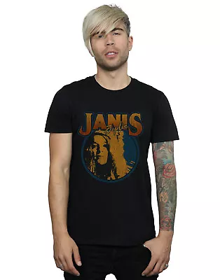 Buy Janis Joplin Men's Distressed Circle T-Shirt • 15.99£
