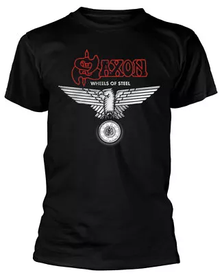 Buy Saxon Wheels Of Steel Black T-Shirt NEW OFFICIAL • 16.79£