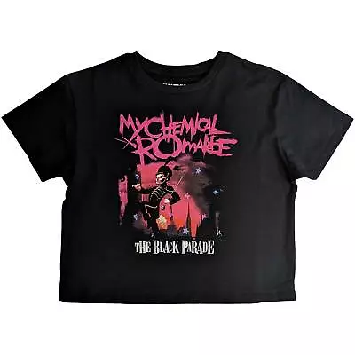 Buy My Chemical Romance Crop Top T Shirt Black Parade March Official Womens Black • 15.95£