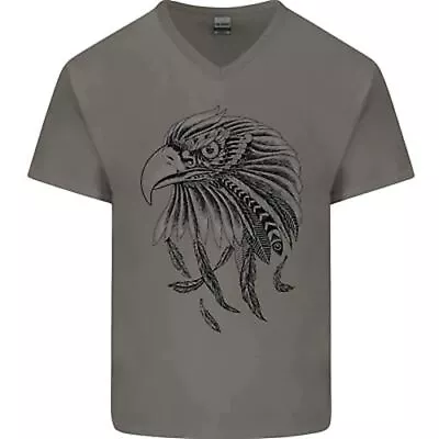 Buy Eagle Ornithology Bird Of Prey Mens V-Neck Cotton T-Shirt • 11.99£