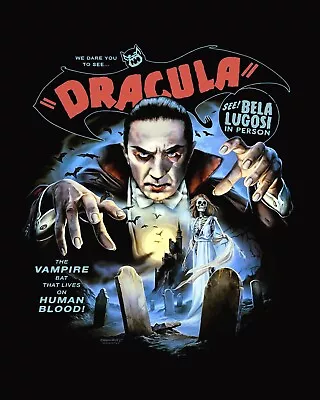 Buy Dracula Bela Lugosi  UNOFFICIAL To Order White GildaN T Shirt S To 3 Xl DTG • 16£