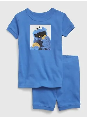 Buy Baby Gap Boys Pajamas Organic Cotton Cookie Monster Sesame Street Size 4 Yrs New • 16.50£