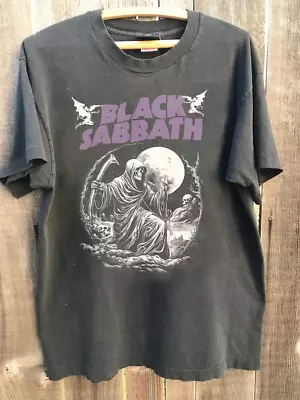 Buy Vintage 80s Black Sabbath Band Tee, Band Heavy Metal Shirt • 16.80£