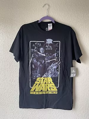 Buy Star Wars Disney Original Merch T Shirt Black With Silver Print Vintage  • 25£