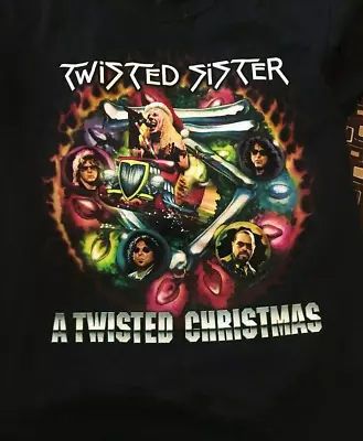 Buy Twisted Sister Merry Christmas Black T-Shirt Cotton S-234XL YG97 • 18.62£