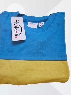 Buy Children's Turquoise/Yellow Full Sleeve T Shirt • 7.99£