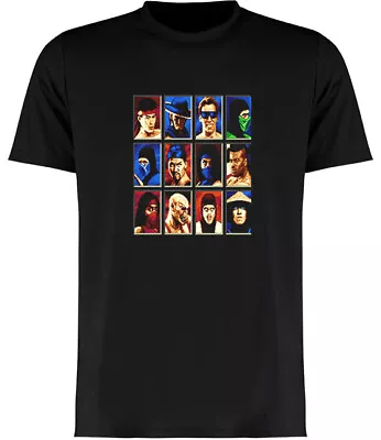 Buy Mortal Kombat II Genesis Character Select Classic Black T-Shirt • 13.99£